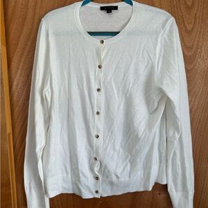 Ann Taylor off white cardigan